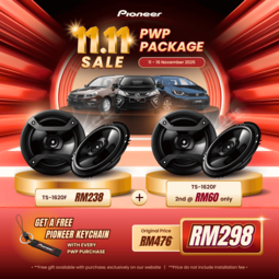 Pioneer 11.11 Campaign Promotion (TS-1620F + TS-1620F + FREE Pioneer Keychain)